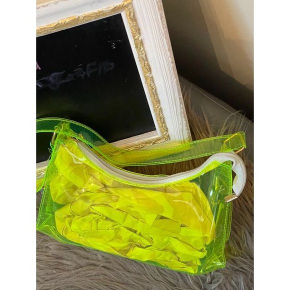 Neon Green Shoulder Jelly Bag - Picture 2 of 2